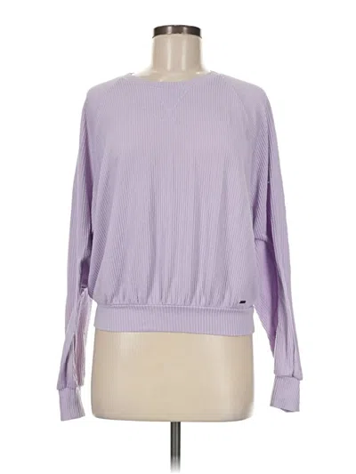 Pre-owned Hollister Pullover Sweater In Purple