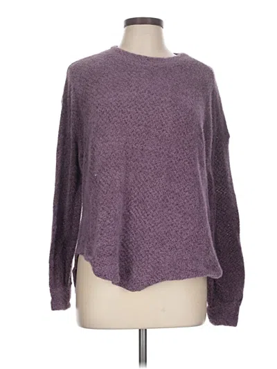 Pre-owned Hollister Pullover Sweater In Purple