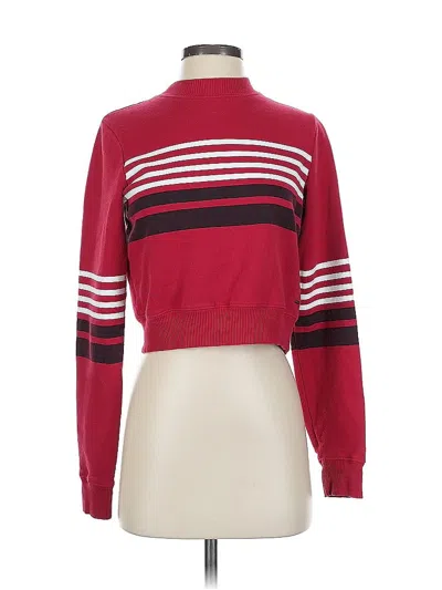 Pre-owned Hollister Pullover Sweater In Red