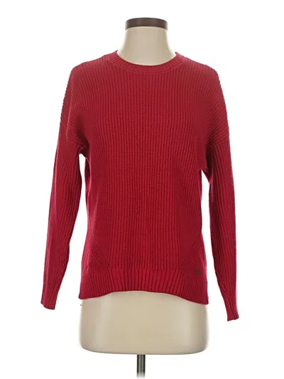 Pre-owned Hollister Pullover Sweater In Red