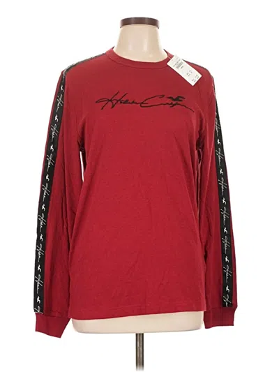 Pre-owned Hollister Pullover Sweater In Red