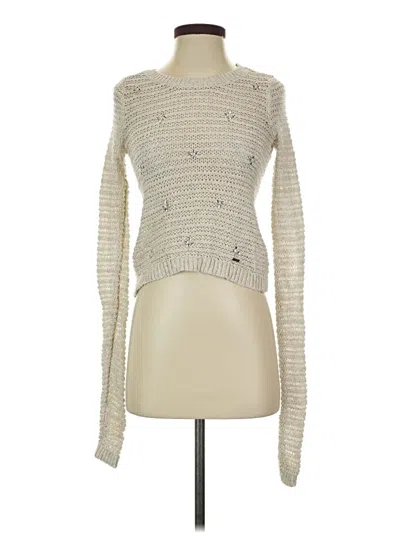Pre-owned Hollister Pullover Sweater In Silver