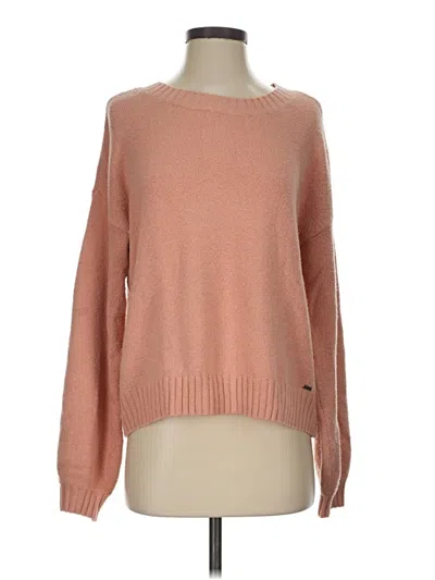 Pre-owned Hollister Pullover Sweater In Tan