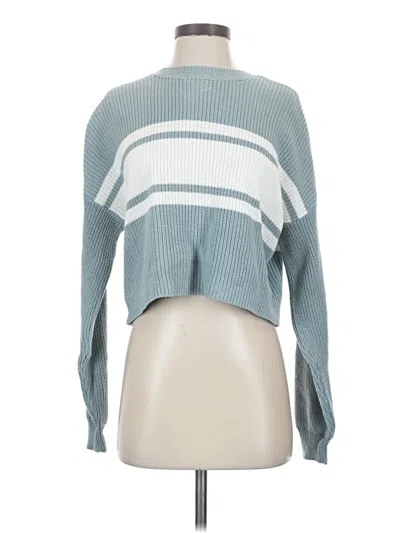 Pre-owned Hollister Pullover Sweater In Teal
