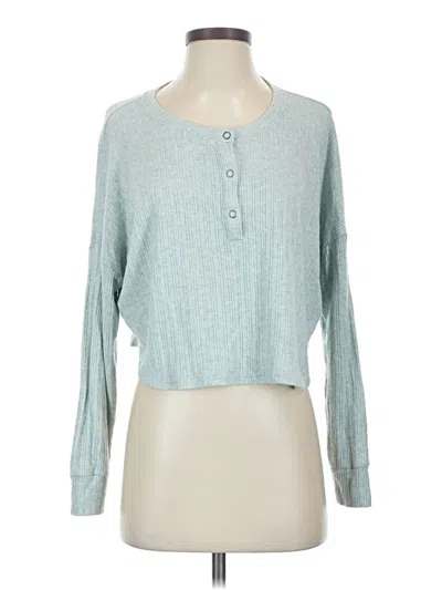 Pre-owned Hollister Pullover Sweater In Teal
