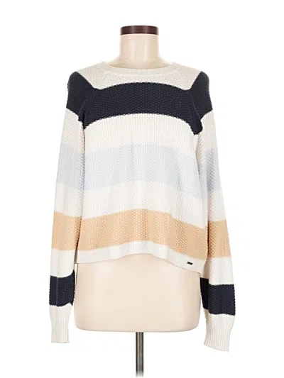 Pre-owned Hollister Pullover Sweater In White