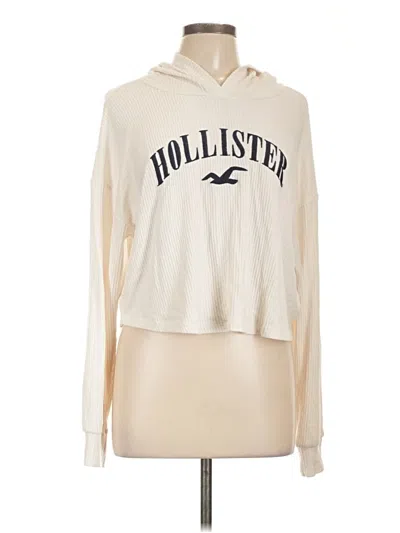 Pre-owned Hollister Pullover Sweater In White