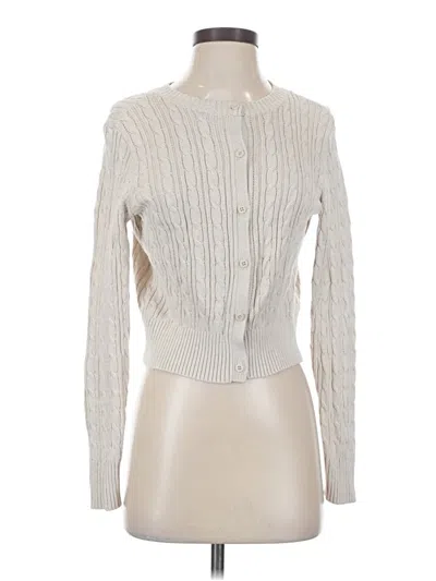 Pre-owned Hollister Pullover Sweater In White