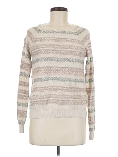 Pre-owned Hollister Pullover Sweater In White