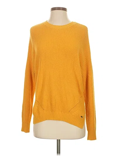 Pre-owned Hollister Pullover Sweater In Yellow