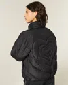 Hollister Quilted Heart Zip-up Puffer Jacket