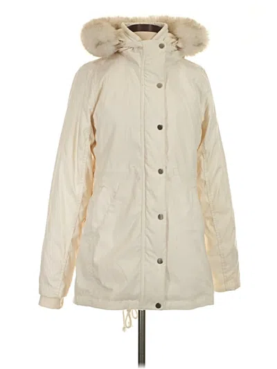 Pre-owned Hollister Raincoat In Ivory