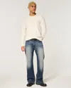 Hollister Relaxed Bootcut Jeans In Medium