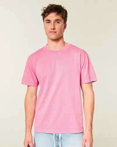 Hollister Relaxed Heavyweight Crew T-shirt In Multi