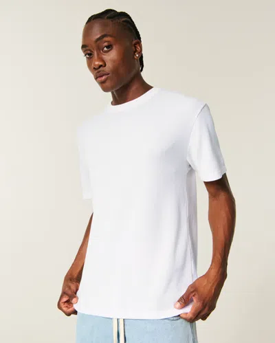 Hollister Relaxed Microthermal Crew T-shirt In Black