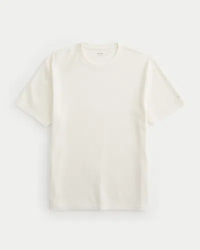 Hollister Relaxed Microthermal Crew T-shirt In Neutral
