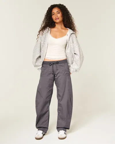 Hollister Remi Ultra Low-rise Barrel Pants In Blue
