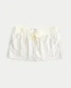 Hollister Remi Ultra Low-rise Micro Mini Skort In Yellow Stripe