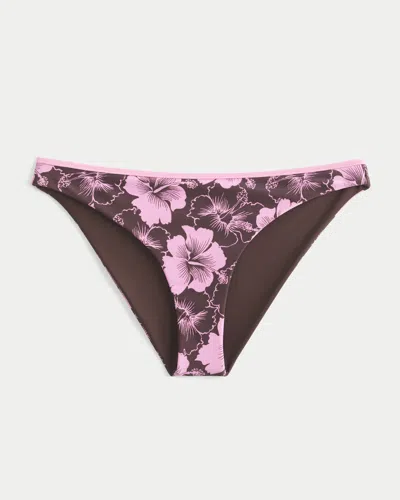 Hollister Reversible Cheeky Bikini Bottom In Pink