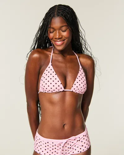 Hollister Reversible Triangle Bikini Top In Multi