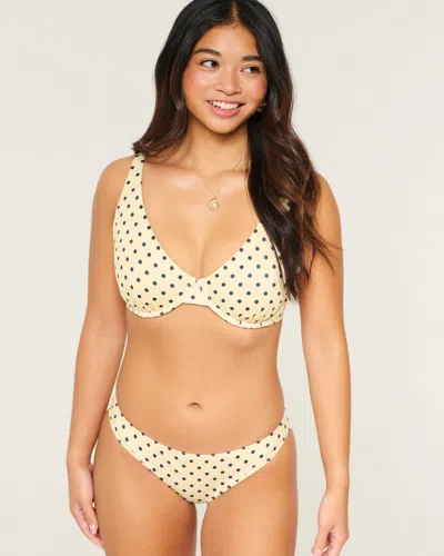 Hollister Rib Bikini Bottom In Yellow