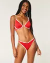 Hollister Ribbed High-leg V-waist Cheekiest Bikini Bottom