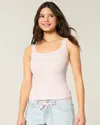 Hollister Ribbed Seamless Fabric Square-neck Tank