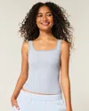 Hollister Ribbed Seamless Fabric Square-neck Tank
