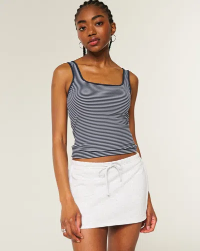 Hollister Ribbed Seamless Fabric Square-neck Tank