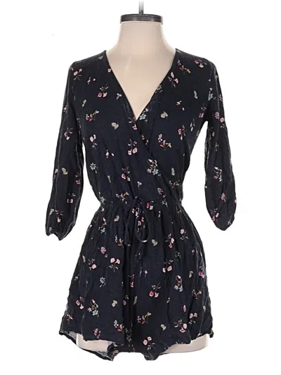 Pre-owned Hollister Romper In Black