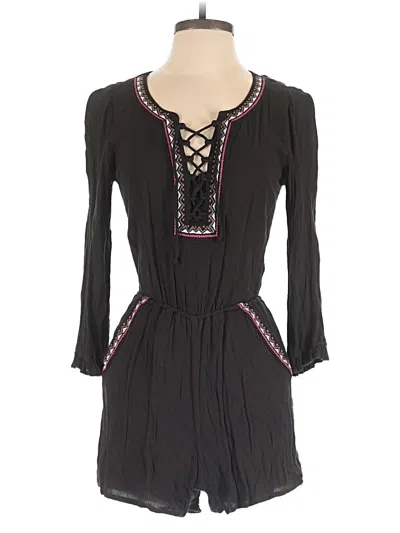 Pre-owned Hollister Romper In Black