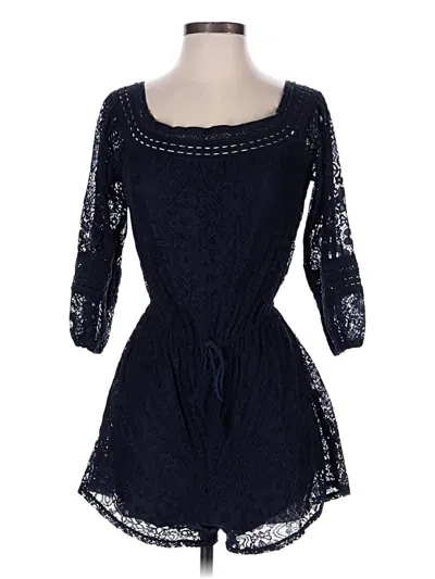 Pre-owned Hollister Romper In Blue