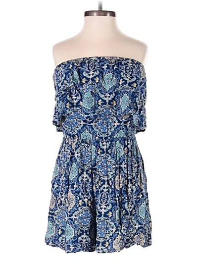 Pre-owned Hollister Romper In Blue