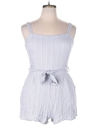 Pre-owned Hollister Romper In Blue