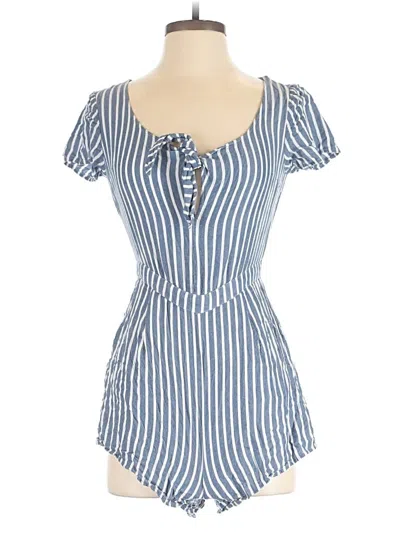 Pre-owned Hollister Romper In Blue