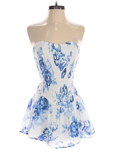 Pre-owned Hollister Romper In Blue