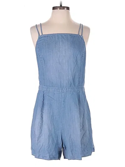 Pre-owned Hollister Romper In Blue