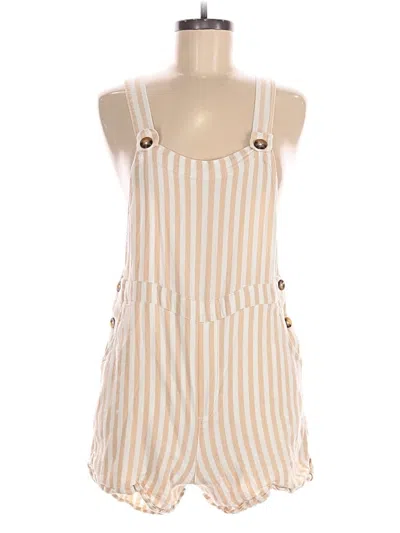 Pre-owned Hollister Romper In Brown