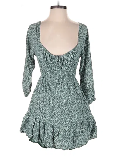 Pre-owned Hollister Romper In Green