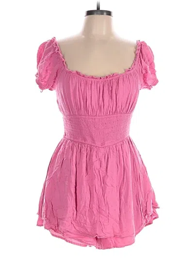Pre-owned Hollister Romper In Pink