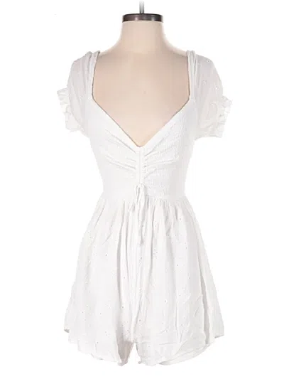 Pre-owned Hollister Romper In White