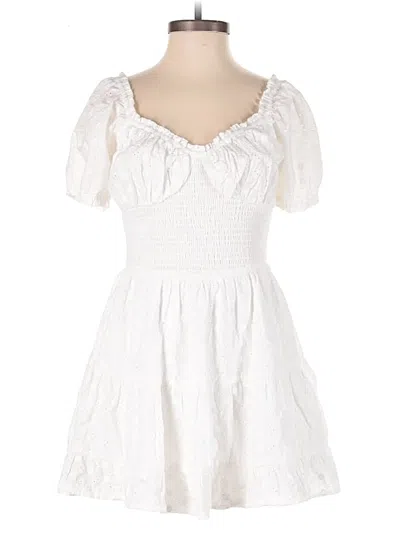 Pre-owned Hollister Romper In White