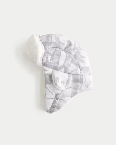 Hollister Sherpa-lined Trapper Hat In White