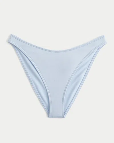 Hollister Shimmer Cheeky Bikini Bottom In Blue