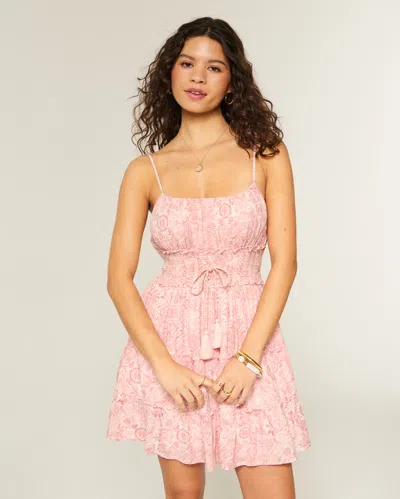 Hollister Shimmer Smocked Mini Dress