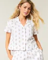 Hollister Short-sleeve Grad Bear Sleep Shirt In Neutral