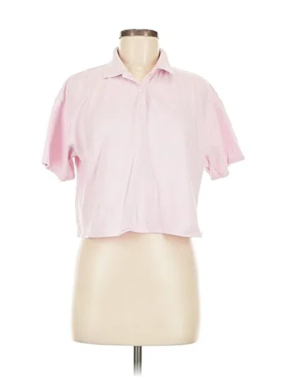 Pre-owned Hollister Short Sleeve Polo Shirt In Pink