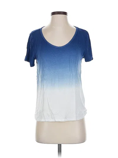 Pre-owned Hollister Short Sleeve T-shirt In Blue