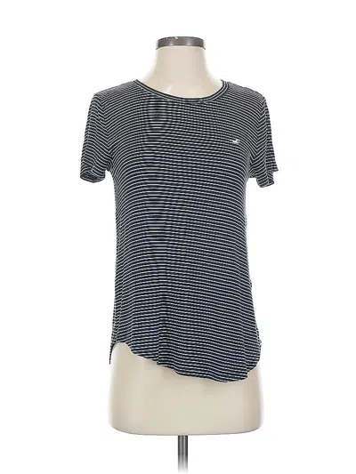 Pre-owned Hollister Short Sleeve T-shirt In Blue