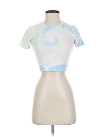 Pre-owned Hollister Short Sleeve T-shirt In Blue